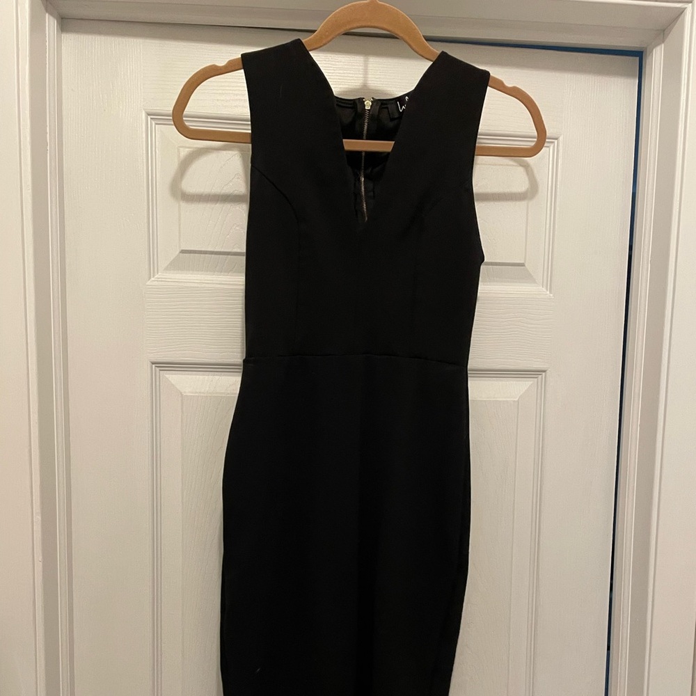 Lulus black midi dress **priced to sell**